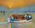 Satyajit Chandra Chanda-Naigaon Creek-1 -Monart Gallerie Indian Art Gallery