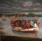 Satyajit Chandra Chanda-Naigaon Creek-2 -Monart Gallerie Indian Art Gallery